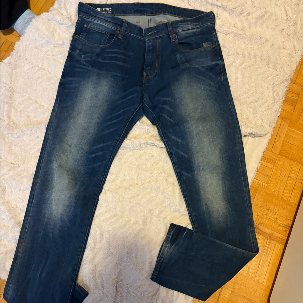 G-Star Men's Dark Blue Slim Jeans